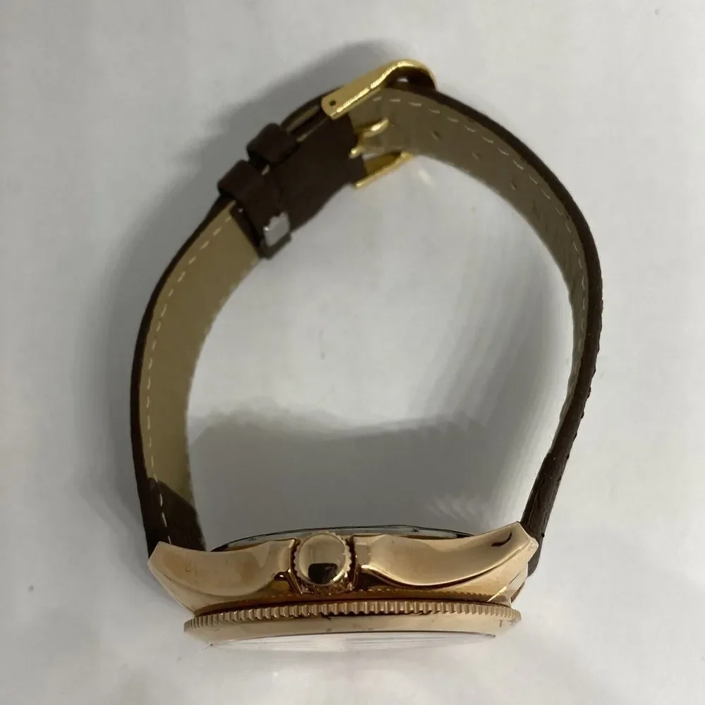 Fossil AM4622 Women's Brown Leather Analog White Dial Genuine Wrist Watch HK953